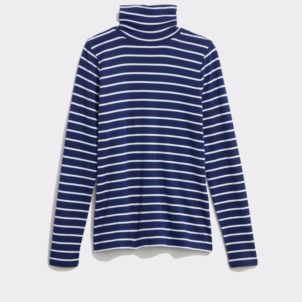 NWT Vineyard Vines Striped Simple Turtleneck